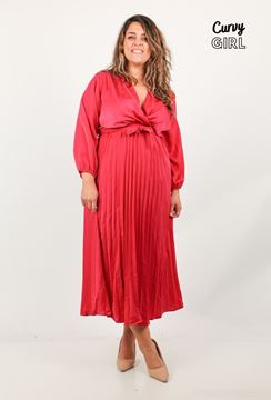 Picture of PLUS SIZE SATIN LONG DRESS